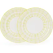 Pols Potten Bord Digi 300 ml Yellow S (Set van 2)