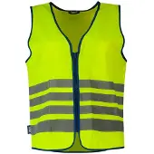 ABUS Waarschuwingsvest Lumino Reflex Vest - Veiligheidsvest voor betere zichtbaarheid overdag en 's nachts - voor volwassenen - met rits - maat L
