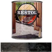 Restol Houtolie Zijdeglans Ebbenzwart 2,5 LTR