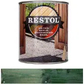 Restol Houtolie Zijdeglans Pijngroen 1 LTR