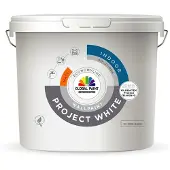 Global Paint Project White | Matte Muurverf 10 LTR - Wit