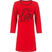 Temptation Dames Nachthemd - Bigshirt - Rood - Maat XXL