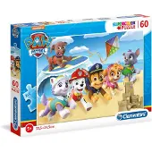 Clementoni legpuzzel super color paw patrol, 60st.