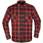 Modeka Colden motorfietshemd, zwart/rood, maat M