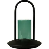 XLBoom Windlicht Blaze | metaal groen 18x18x21 cm kaarsen | NADUVI