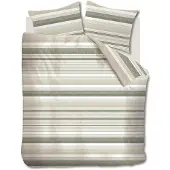 Rivièra Maison Dekbedovertrek Sturdy Stripe Grijsgroen Katoen-240 x 200 / 220 cm | Lits-Jumeaux