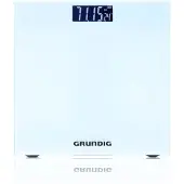 Grundig Digitale Personen Weegschaal - Weegschaal tot 180kg - Personenweegschaal meet in kg/lb - Precisieweegschaal tot 500gr Nauwkeurig - met Digitaal Display - Wit - Glas
