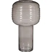 Mica Decorations Vaas Ribas - 23x23x42 cm - Glas - Grijs