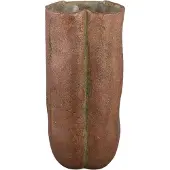 Ptmd collection PTMD Bloempot Roddie - 23x22x50 cm - Cement - Roest