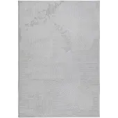 vidaXL Vloerkleed IZA laagpolig Scandinavisch 160x230 cm grijs