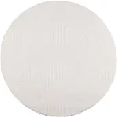 vidaXL Vloerkleed IZA laagpolig Scandinavisch Ø 120 cm crèmekleurig