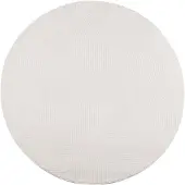 vidaXL Vloerkleed IZA laagpolig Scandinavisch Ø 200 cm crèmekleurig