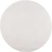 vidaXL Vloerkleed IZA laagpolig Scandinavisch Ø 100 cm crèmekleurig