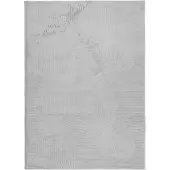 vidaXL Vloerkleed IZA laagpolig Scandinavisch 240x340 cm grijs