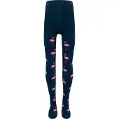 Ewers Maillot Meisjes - Donkerblauw & Roze Flamingo's - Elastisch-134/146