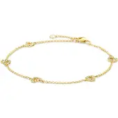 Blush Armband van 14 karaat geelgoud met zirkonia 2211YZI
