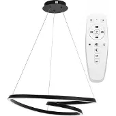 Toolight Hanglamp - Energiezuinig LED - Zwart - Incl. afstandsbediening - Verstelbare lichtkleur