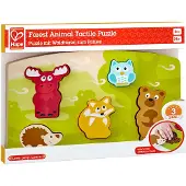 Hape Forest Animals Touch Puzzle Geel Kinderen