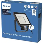 Philips ProjectLine buitenspot Sensor 4000K 50W, zwart, metaal, LED buitenlamp
