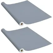 vidaXL Meubelfolies zelfklevend 2 st 500x90 cm PVC grijs