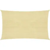 vidaXL Zonnezeil 160 g/m² 2x5 m HDPE beige