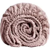 Yumeko Hoeslaken Gewassen Linnen 180x200 Roze - Eco, Bio & Fairtrade