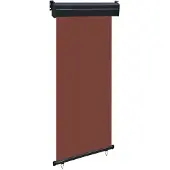 vidaXL Balkonscherm 85x250 cm bruin