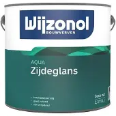 Wijzonol Aqua Zijdeglans | Zijdeglans Lakverf Binnen 2,5 LTR - Kleur|1|2