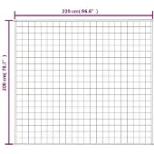vidaXL Verzwaringsdeken 200x220 cm 9 kg stof lichtcrèmekleurig