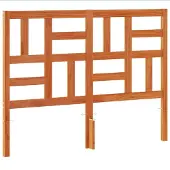 vidaXL Hoofdbord 135 cm massief grenenhout wasbruin