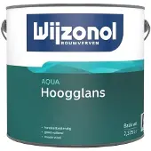 Wijzonol Aqua Hoogglans | Hoogglans Lakverf Binnen & Buiten 2,5 LTR - Kleur|1|2