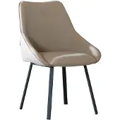 Bronx Scandinavische eetkamerstoel Lova gerecyclede stof taupe