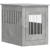 vidaXL Hondenkennel in meubelstijl, betonkleur, 55x80x68 cm, van houtvezel