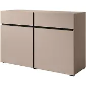 Meubella Dressoir Cainan beige zwart 119cm