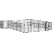 DKD Home Decor Hondrenstal, 20-delig, zwart, verzinkt staal