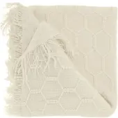 Unique living plaid fee 127x152cm dove white
