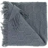 Unique living plaid fee 127x152cm grey