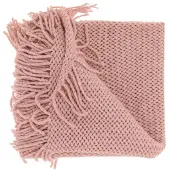Unique living plaid kos 127x152cm old pink