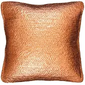 Unique living kussen metallic 45x45cm brons