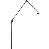 Sans marque Prestige Chic Moderne Vloerlamp – 1-Lichts – Draaibaar, Kantelbaar & Uitschuifbaar tot 250 cm – E27 – 35x100 cm – Woonkamer / Kantoor – Mat Zwart