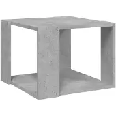 vidaXL Salontafel 40x40x30 cm bewerkt hout betongrijs
