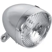 Dresco Fietskoplamp - Classic - 3 LEDs - Chroom