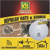 KB Home Defense Muizen- en rattenverjager | | 60m² (Ultrasoon)