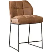 Livin24 Industriële barkruk Abel cognac 70 cm