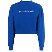 Mymo Sweatshirt 'Keepsudry' blauw / wit