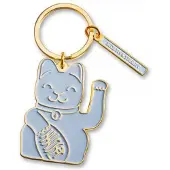 Donkey Products Lucky cat sleutelhanger grijs