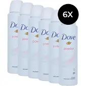 Dove Powder Deodorant Spray - 6 x 150 ml
