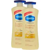 Vaseline Essential Healing With Pump Body Lotion - 2 x 600 ml