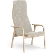Swedese Lamino Fauteuil gelakt Beuk/schapenvacht Moonlight (beige)