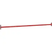 vidaXL Rekstok 125 cm staal rood